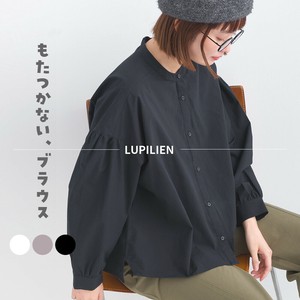 もたつかないブラウス ワッシャーコットン 袖ボリューム スリーブ ブラウス シャツ【2025春夏新作】