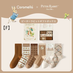 F【CRML ピーターラビット靴下 511816-1】ピーターラビット靴下/6足/ギフトセット/レディース