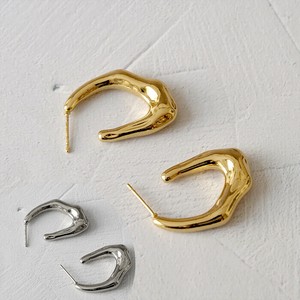Pierced Earringss Stainless Steel Organic