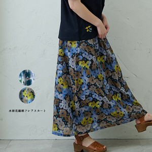 裙子 图案 emago 新商品 2025年 喇叭裙 休闲 进货 春夏