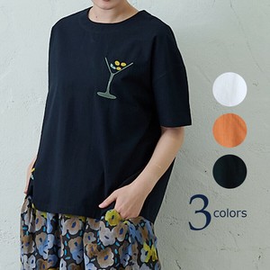 2025年春夏新作！入荷！【カクテル刺繍ブラウス】emago ナチュラル カジュアル 北欧 大人の