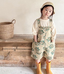 Kids' Overall Salopettes Patterned Flowers 2-colors