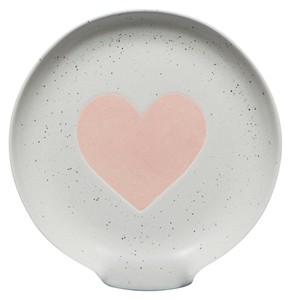 【特価品】ナウデザイン お玉置き  Glaze Heart【ハート/中国製】