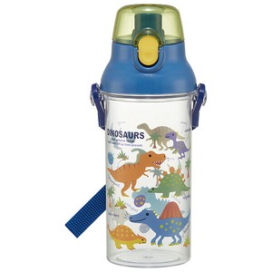 Water Bottle Dinosaur book Skater Dishwasher Safe Clear