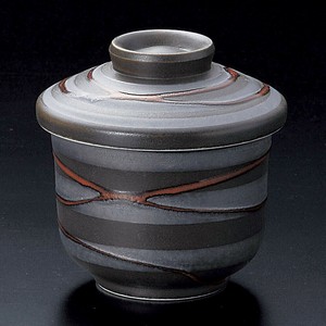 錆渦むし碗  強化磁器　日本製 陶器　茶碗蒸し　茶碗蒸し