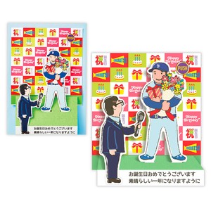 ヒーローインタビュー 野球選手【誕生お祝い／立体オルゴール】