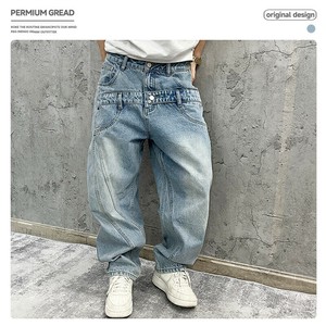 P19960デニム メンズ ズボン パンツ ポケット カジュアル  ジーンズ  2024秋冬新作