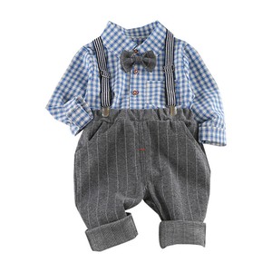 Kids' Suit Check Pattern Set of 2 2-colors