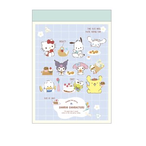 Memo Pad Tea Time Sanrio Characters