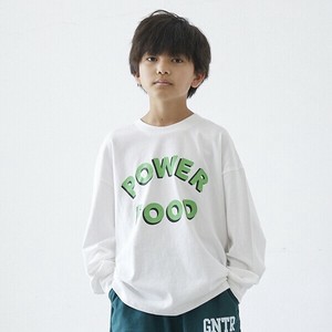 【25PS新作】POWER FOOD L/S Tシャツ　ロゴT　ロンT バックプリント　兄弟コーデ　姉妹コーデ