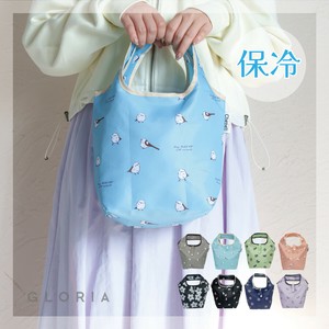 【2025春夏新作】【即納】【人気】保冷ミニランチバッグ エコバッグ 花柄 ネコ シマエナガ イヌ 保冷バッグ