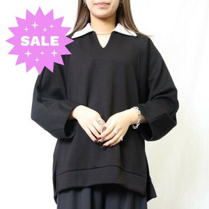 【WEB限定特別価格】Vネックスキッパートップス　ゆったりサイズ　ドロップショルダー