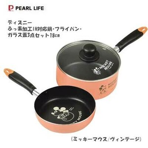 Disney Pot Mickey PEARL METAL Vintage Set of 3