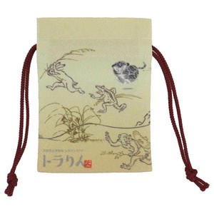 【巾着袋】鳥獣戯画Xトラりん 豆巾着 GO