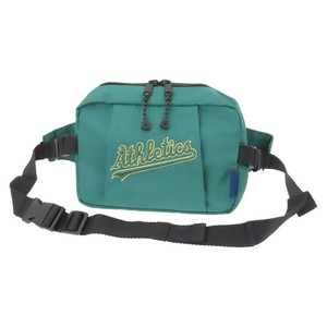 【ボディバッグ】MLB ウエストバッグ アスレチックス GREEN