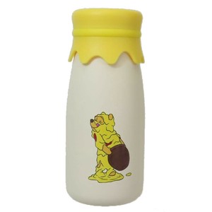 【水筒】くまのプーさん 牛乳瓶風ステンレスボトル 320ml Funny Faces アイボリー