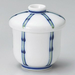 一珍竹十草むし碗　日本製 美濃焼 陶器　茶碗蒸し