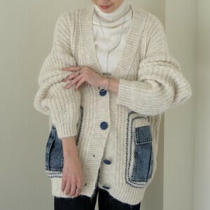 Cardigan Tunic Pocket Knit Cardigan
