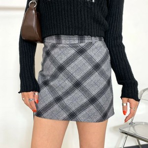 Skirt Check Mini Skirt [2024 NEW]