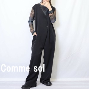 【SALE/値下げ】さらさら素材のサロペットcomme soi（コムソワ）2025新作SS