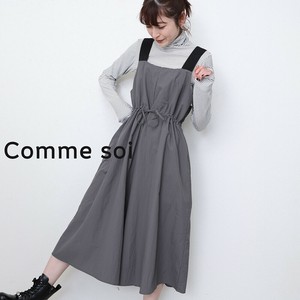 ■comme soi（コムソワ）■肩ゴムサロペット 2025新作