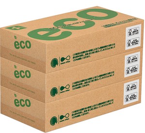 エコプラスBOXティッシュ100W3P