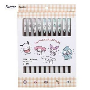天削げ箸 21cm 10本セット サンリオキャラクターズ スケーター  ANNTS4BOX