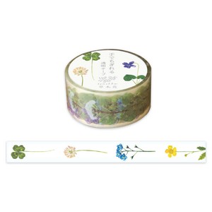 【5/1再入荷しました】 透明テープ 20mm幅 手でちぎれる・草木花 ｼﾘｰｽﾞ：ノノハナ