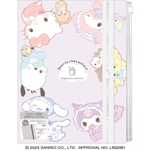 ロゴテープ付き6Pクリアファイル サンリオキャラクターズ