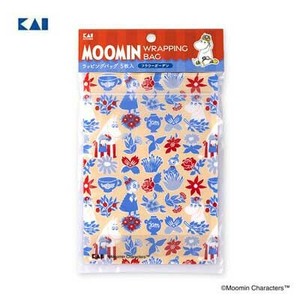 ムーミン ラッピングバッグ フラワーガーデン DN0609 貝印 製菓用品