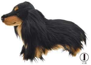【HANSA　ゴルフ】PT ダックスフンド（ロングヘア）　動物　ヘッドカバー　ゴルフ　アニマル