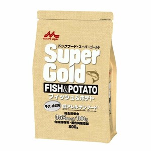 ［森乳サンワールド］スーパーゴールド フィッシュアンドポテト 子犬・成犬用 800g