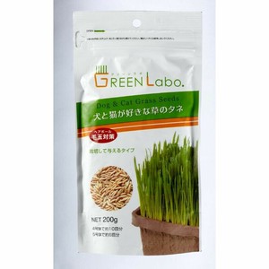 ［エイムクリエイツ］GEEN Labo Dog ＆ Cat grass Seeds 犬と猫が好きな草のタネ 200g