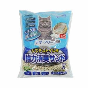 ［ペットプロジャパン］デオフリー システムトイレ用強力消臭サンド4L