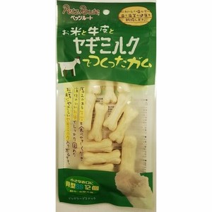 ［ペッツルート］お米と牛皮とヤギミルクでつくったガム 骨型 SS 12個