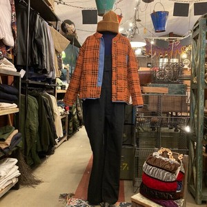 Jacket Red Quilted Jacket Corduroy Check [A/W]