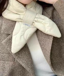 《 aimoha 》フェイクダウンマフラー レディース かわいい 冬 おしゃれ マフラー