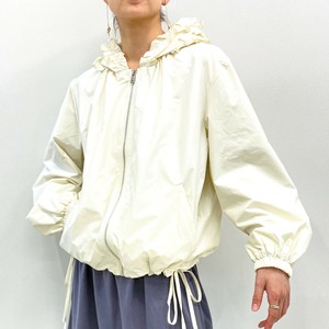【2025新作】フリルフードZIPパーカー