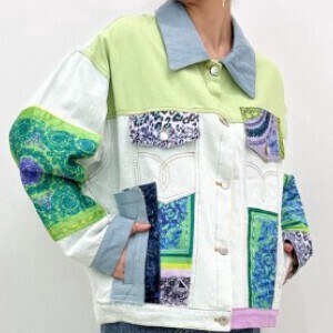 Jacket Patchwork Denim Jacket [2025 NEW]