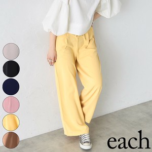 【each　新色再入荷】とろみドロストワイドパンツ 　定番人気　2025SS each東京
