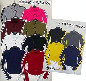 2ラインデザインZIPトップス