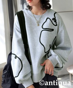 T 恤/上衣 女士 新商品 长袖衫 antiqua 秋冬