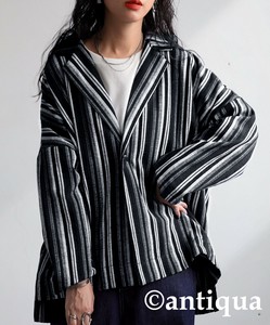 夹克 女士 新商品 竖纹 antiqua 秋冬