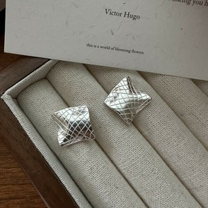 银耳针耳环 2024新品 银色