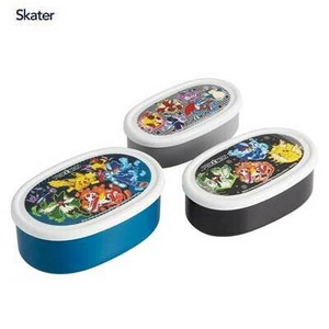 抗菌 シール容器 3Pセット ポケットモンスター 25 食洗機対応 スケーター SRS3SAG