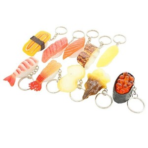 食品サンプルキーホルダー 20種 和弁当 一貫寿司 桶寿司  JAPANシールがかわいい♥️ミニチュア 海外人気！！