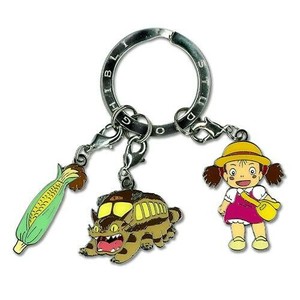 スタジオジブリ　となりのトトロ 3連キーリング　とうもろこし　キーホルダー