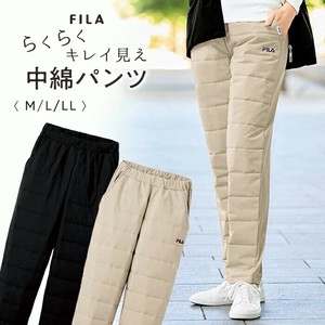 FILA）らくらくキレイ見え中綿パンツ