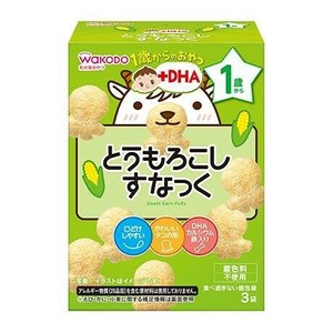 1歳からのおやつ+DHA とうもろこしすなっく 4g×3袋