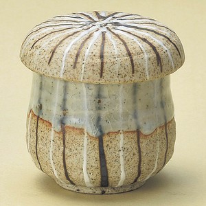 二色十草蒸し碗　日本製 陶器